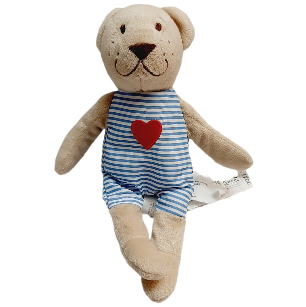 🍒4 for $20🍒 Ikea Fabler Bjorn Teddy Bear W/ Red Heart Plush Soft Kids Toy